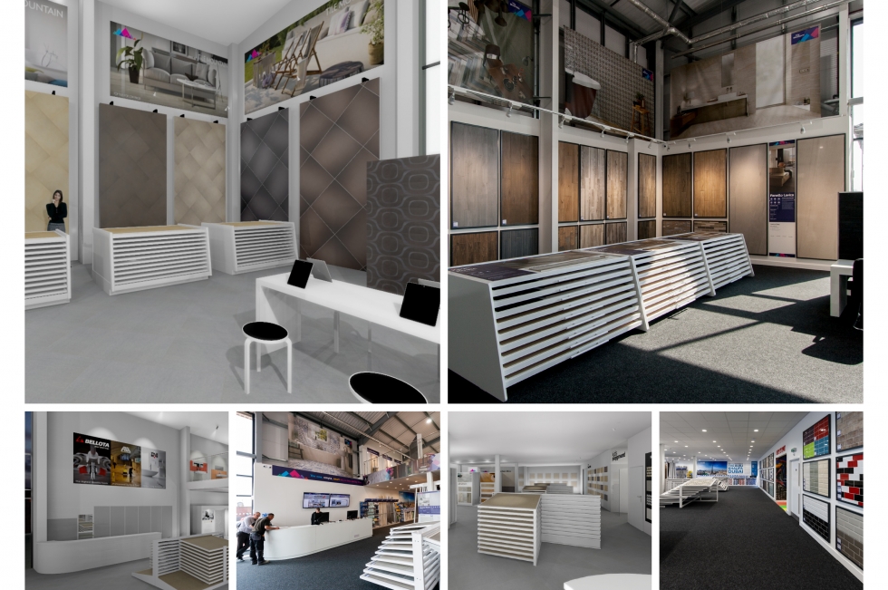 thiết kế showroom gạch 2